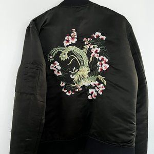 Zara men Flower Embroided Jacket